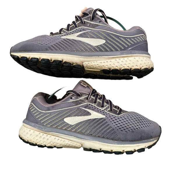 Brooks Womens Ghost 12‎ 1203051B086 Gray Purple Running Shoes Sneakers Sz VG - Picture 4 of 8